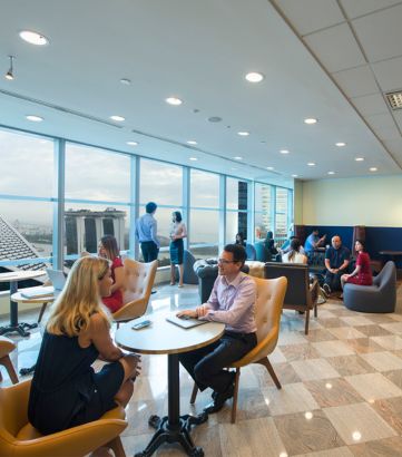 Servcorp - Marina Bay Financial Centre - interior view 1
